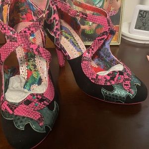 Irregular choice snake heels size 38 US7